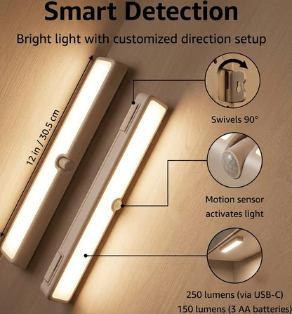 GlowSense Motion Light™ – Hands-Free LED Light 2 Pack