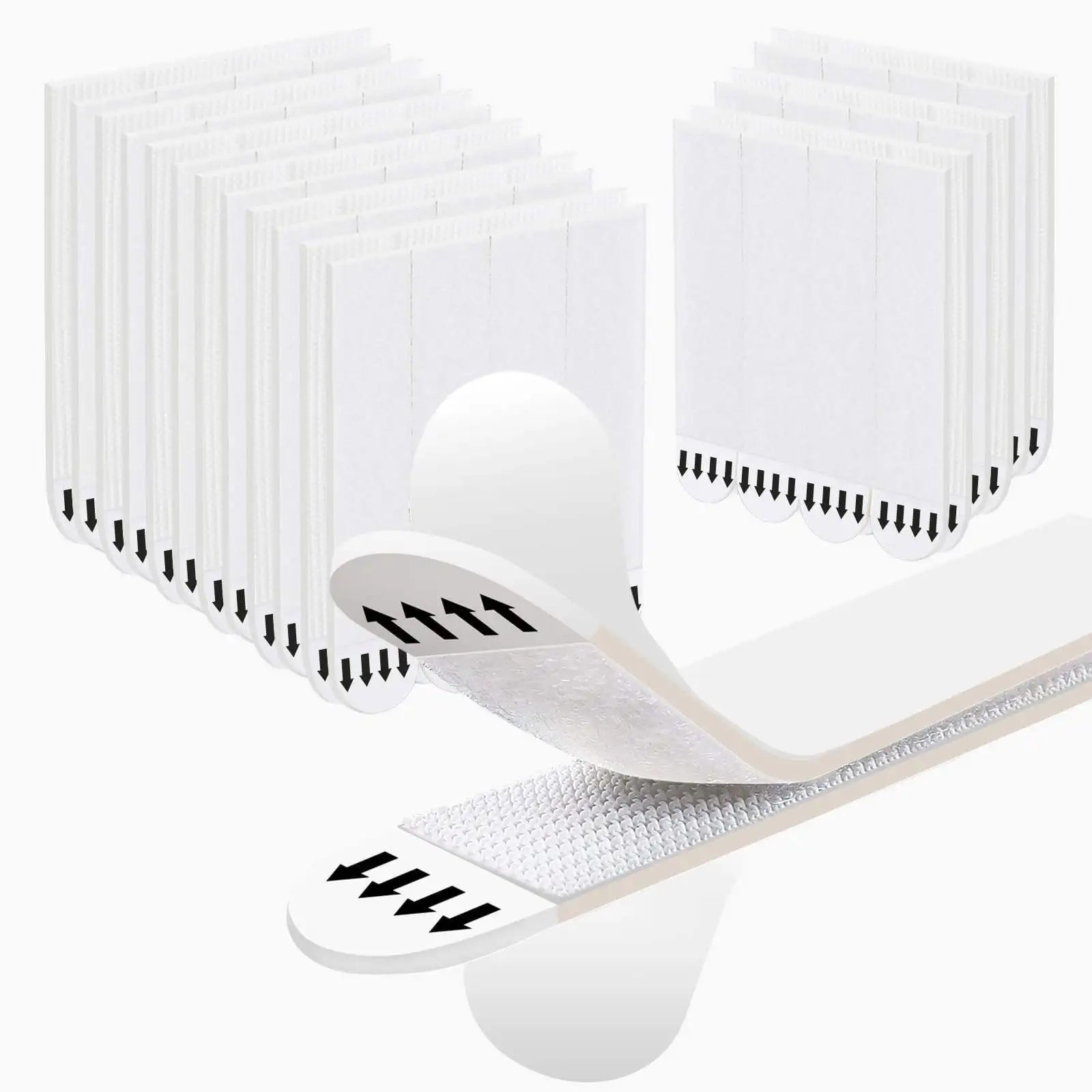 12 Pairs Picture Mounting Strips Poster Strips Picture Mounting Strips Adhesive Hook and Loop Tape for Wall Room Decor Frames